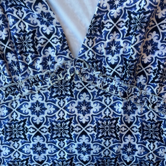 NWT Blue Rain blue and white dress Size: Medium - Picture 5 of 16